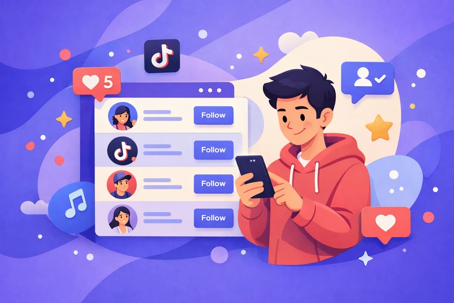 TikTok Following List Viewer